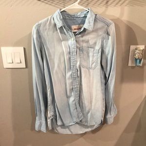 Denim button up